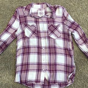 Purple and White Flannel